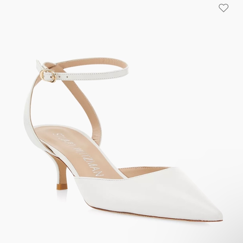 BRAND NEW Comfortable & Elegant Bridal Shoes. Size 9 Stuart Weitzman Kitten Heel